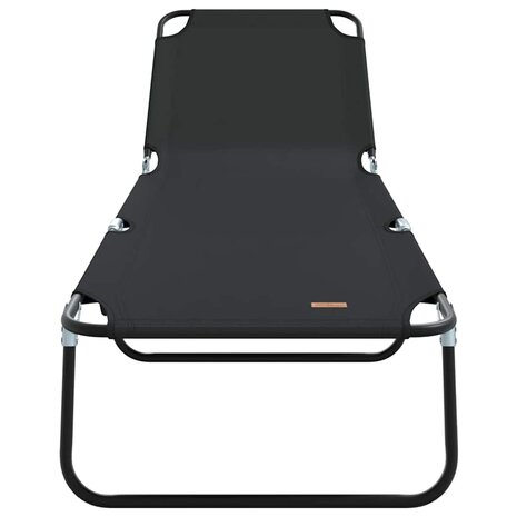 Opvouwbaar Ligbed 2 stuks Draagbaar Zwart 600D Oxford Stof 4
