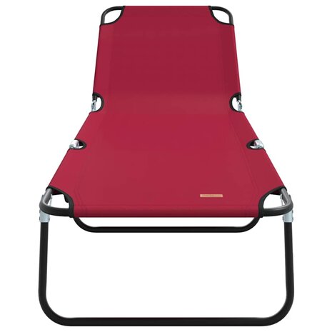 Opvouwbare Ligbedden 2 stuks Draagbaar Rood 600D Oxford Stof 4