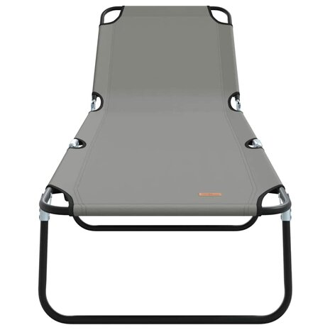 Opvouwbare Ligbedden 2 stuks Draagbaar Grijs 600D Oxford Stof 4