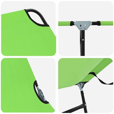 Opvouwbare Ligbedden 2 stuks Draagbaar Groen 600D Oxford Stof 7