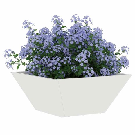 Tuin Plantenbak Wit 35x35x15 cm Staal 2