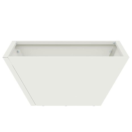 Tuin Plantenbak Wit 35x35x15 cm Staal 5