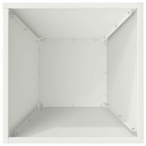 Tuin Plantenbak Wit 35x35x15 cm Staal 7