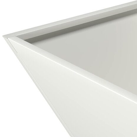 Tuin Plantenbak Wit 35x35x15 cm Staal 8