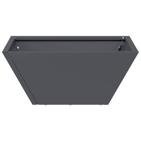 Tuin Plantenbak Anthraciet 35x35x15 cm - Staal 5