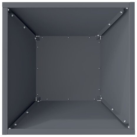 Tuin Plantenbak Anthraciet 35x35x15 cm - Staal 7