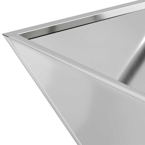 Tuinschaal Plantenbak 40x40x15 cm Ge galvanized Staal 8