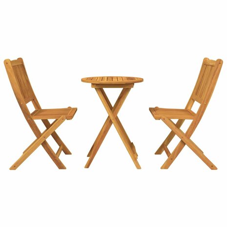 3-delige Tuinbistroset massief acaciahout 6