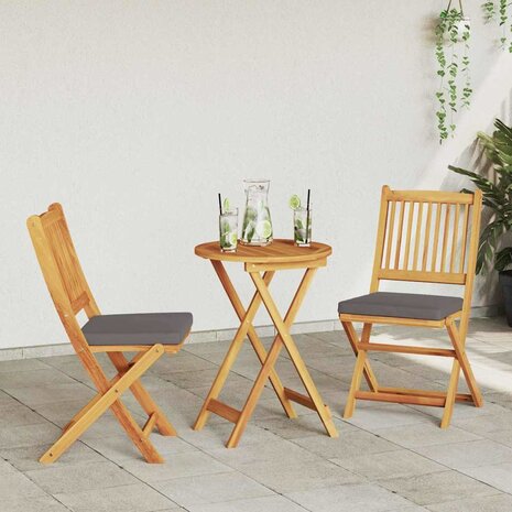 3-delige Tuinbistroset massief acaciahout 3