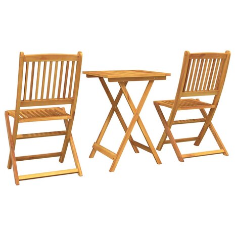 3-delige Tuinbistroset massief acaciahout 7