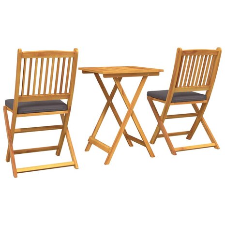 3-delige Tuinbistroset massief acaciahout 7