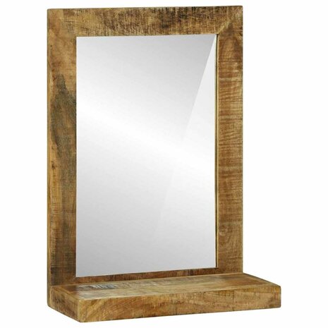 Badkamerspiegel 50x22x70 cm Massief Ruw Mango Hout 1