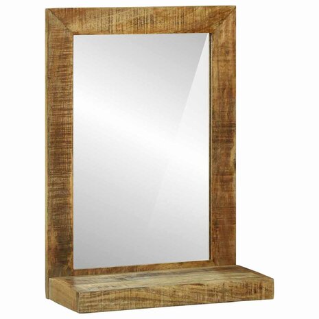 Badkamerspiegel 50x22x70 cm Massief Ruw Mango Hout 2