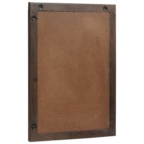 Badkamerspiegel, 50x70x3 cm, gemaakt van massief mangohout. 2