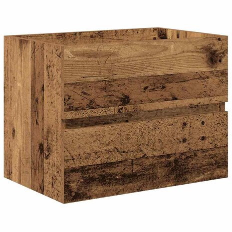 2-delige badkamermeubelset oude hout bewerkt hout 6