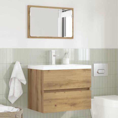 2-delige Badkamermeubelset Artisan Eiken Bewerkt Hout 3