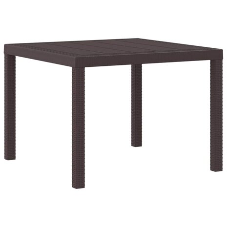 3-delige Tuinset met kussens poly rattan bruin 3