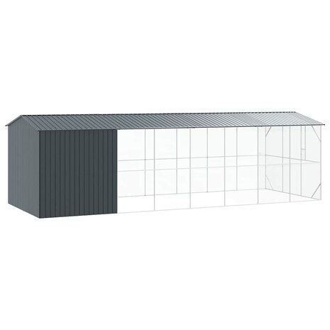 Vogelvolière met Uitbreiding Antraciet 310x838x247 cm Staal 4