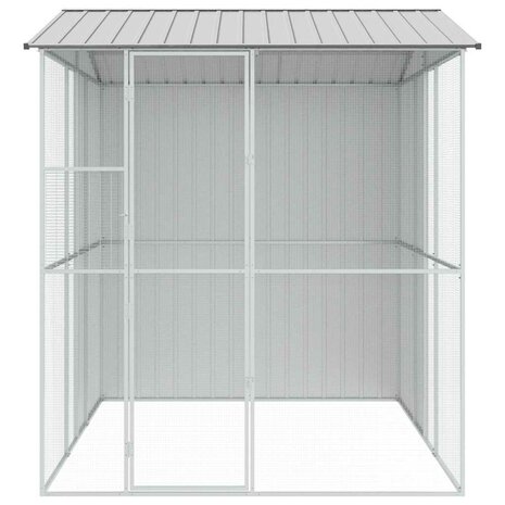 Vogelvolière Grijs 215x310x247 cm Staal 4