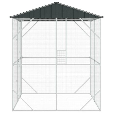 Vogelkooi Antraciet 210x227x247 cm van staal 6
