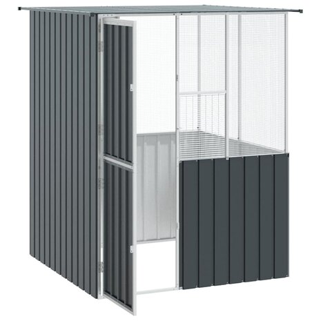 Vogelkooi Antraciet 215x78x200 cm Gegalvaniseerd Staal 3
