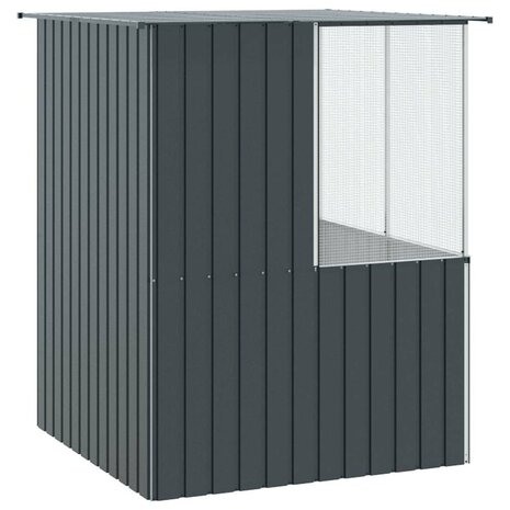 Vogelkooi Antraciet 215x78x200 cm Gegalvaniseerd Staal 4