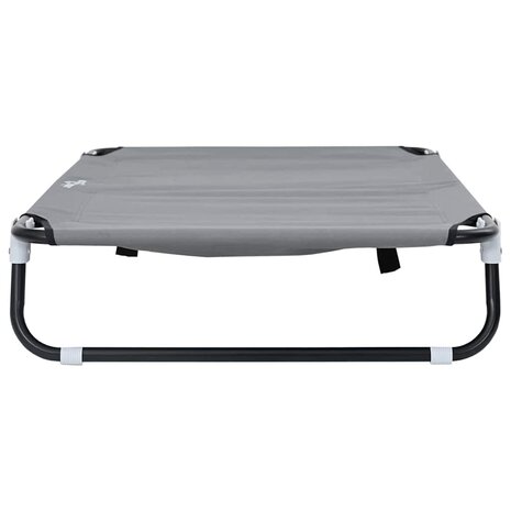 Inklapbaar Hondenbed Lichtgrijs Metalen Frame, Stofbed 4