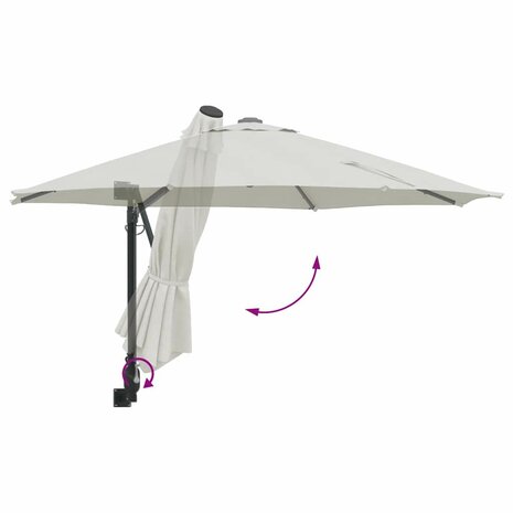 Wandparasol Tuin Zand 250 cm 7