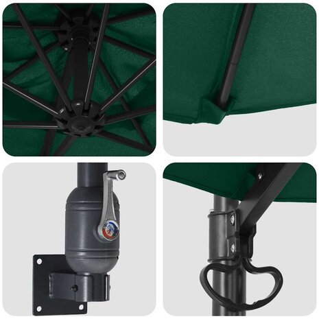 Wandparasol Groen 250 cm 6
