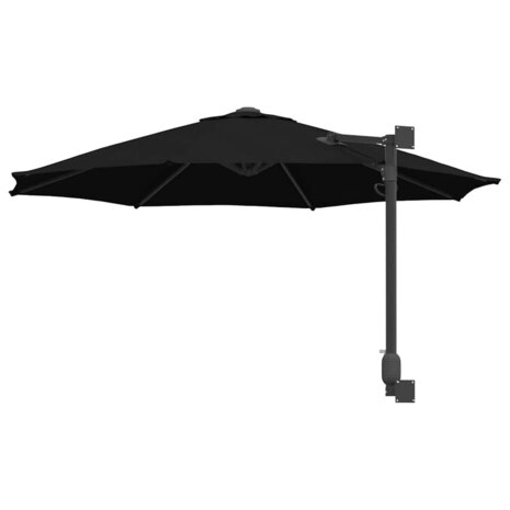 Wandparasol Zwart 250 cm 5