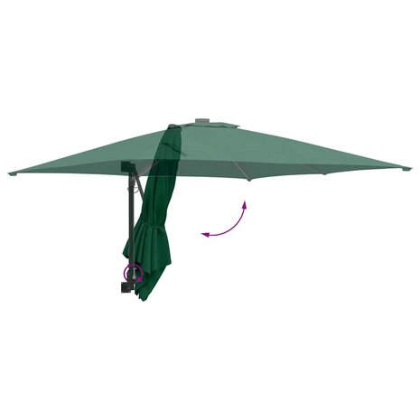 Wandparasol Groen 247 cm 7