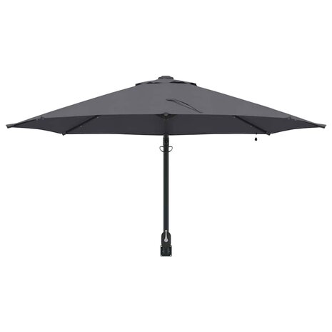 Wandparasol met LED&apos;s Antraciet 248 cm 3