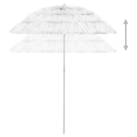 Strandparasol Hawaï 180 cm wit 4