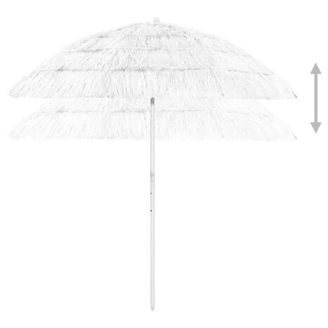 Strandparasol Hawaï 240 cm wit 4
