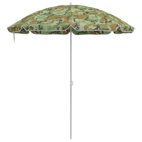 Strandparasol met metalen paal 161x193 cm polyester camouflage 3