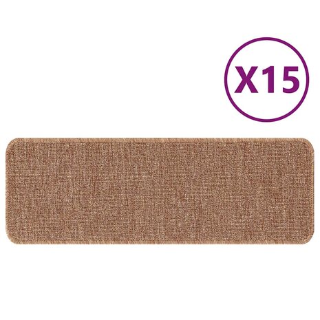 Trapmatten met latex onderkant 25x60 cm geel 2