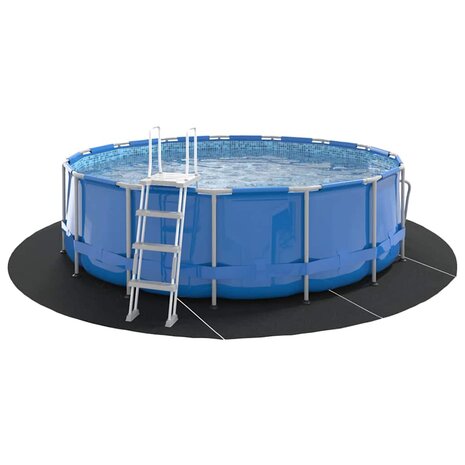 Ronde zwembadhoes Zwart Kunststof Ø 458 cm Zwembadhoes Rond 2