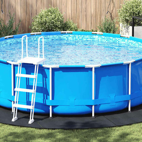 Ronde zwembadhoes Zwart Polyethyleen Ø 458 cm 1