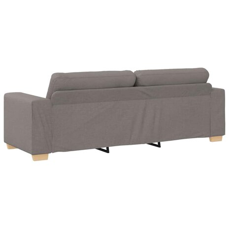 2-delige bankenset met kussens in taupe stof 6