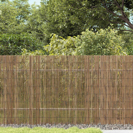 Tuinscherm 600x140 cm riet 1