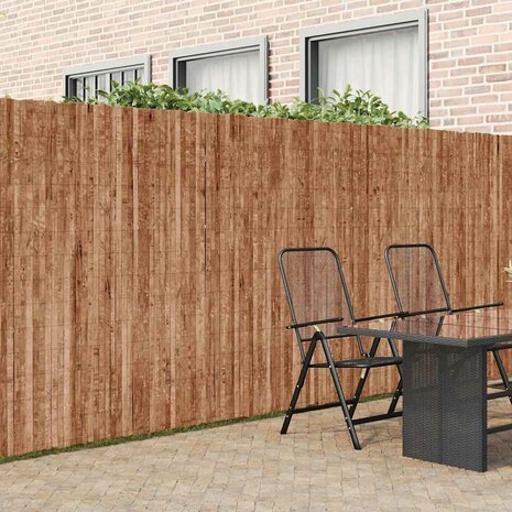Tuinscherm 600x125 cm schors 1