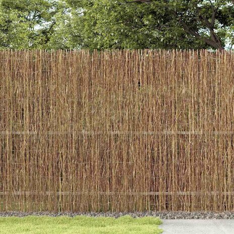 Tuinscherm 400x150 cm kreupelhout 2