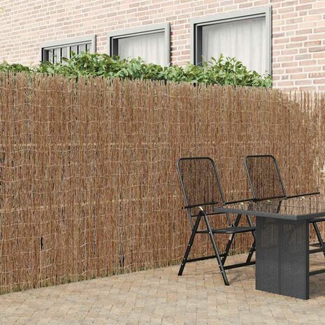 Tuinscherm 400x180 cm kreupelhout 1