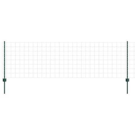 Tuinhek Set Set van 2 Groen Staal 10 x 0.8 m Duurzaam Tuinhek 4