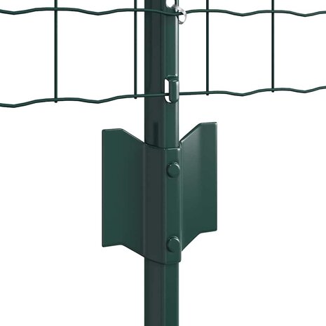 Tuinhek Set Set van 2 Groen Staal 10 x 0.8 m Duurzaam Tuinhek 5