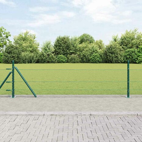 Hexagon Tuinhek Groen 0.5x10 m Staal 1