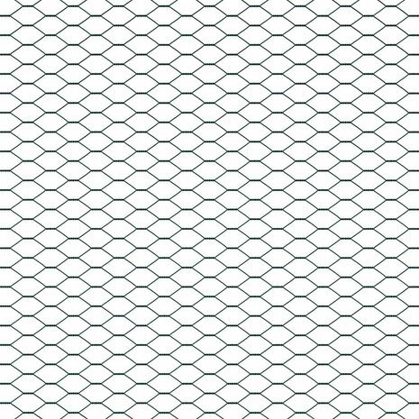 Hexagon Tuinhek Groen 0.5x10 m Staal 8