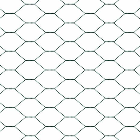 Hexagonale Tuinhekje Groen 0,8 x 2,5 m Staal 5