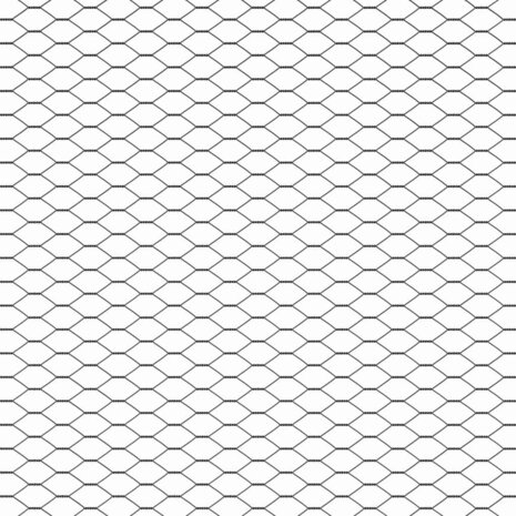 Hexagon Tuinhek Grijs 1,2 x 10 m van staal 5