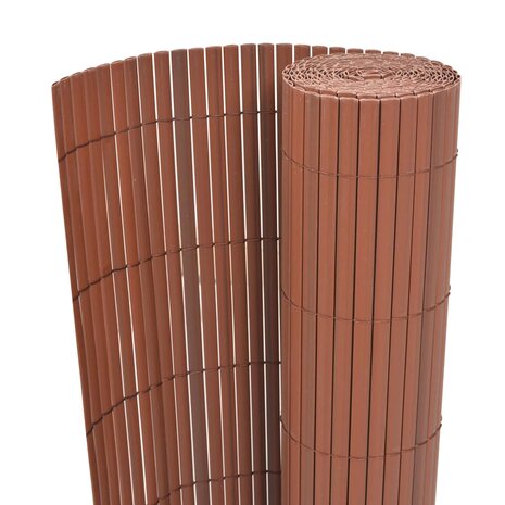 Tuinhek Dubbelzijdig Bruin 1.5x3 m PVC 1